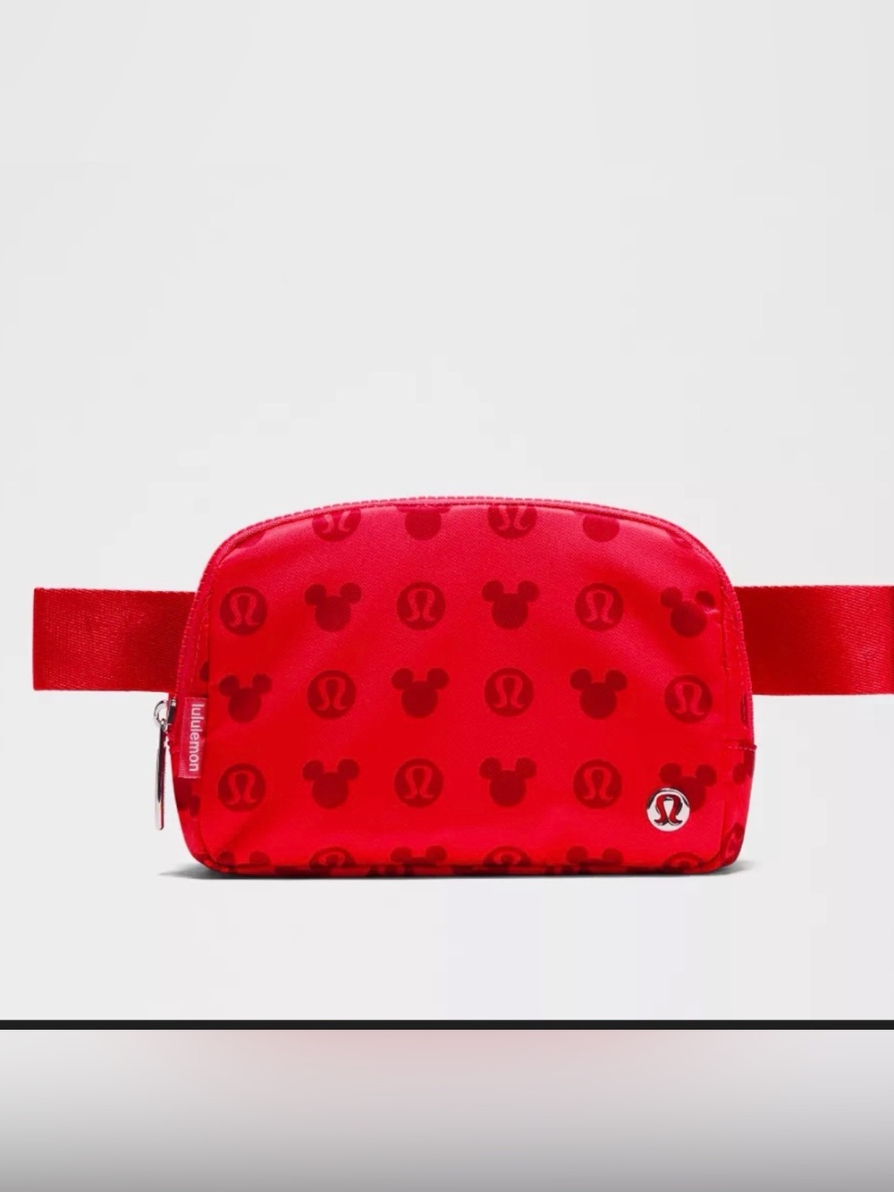 Disney Red Mickey Print Crossbody Belt Bag